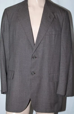 Blazer Oxxford Clothes Para Hombre 43L Marrón Micro Cuadros Onwentsia 2 Botones De Colección Foto 1 de 4