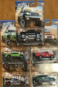 HOT WHEELS SILVER SERIES TOYOTA DIECAST 5 CAR SET NEW TUNDRA TACOMA CRUISER - Picture 1 of 2