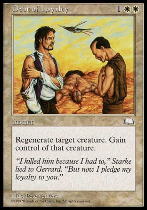 Debt of Loyalty - Medium Play MTG Weatherlight - Image 1 of 1