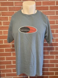 Vintage Single Stitch Warner Bros Taz Tasmanian Devil Changes T-Shirt XL Cotton - Picture 1 of 11