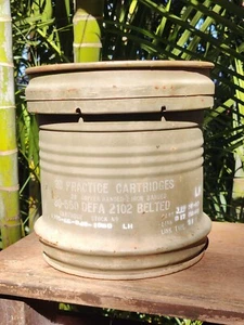30 Practice Cartridges 30-550 DEFA 2102 Belted Ammo Box Metal Container - Picture 1 of 8