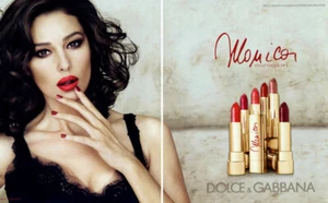 2012 Dolce Gabbana DG Monica Bellucci lipstick lips makeup 2-page MAGAZINE AD - Picture 1 of 1