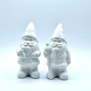 Target Bullseye White Ceramic Mini GNOME Complete Bird And Stick NWT Set of 2 - Picture 1 of 4