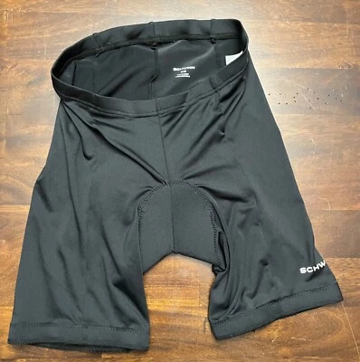 Pantalón corto de ciclismo Schwinn negro acolchado para mujer talla mediana Foto 1 de 4