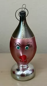 Vintage Mercury Glass Christmas Ornament With Fancy Hook - Picture 1 of 5