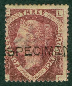 SG 51 11/2d rosarote Platte 3, überdrucktes Exemplar. Montiert neuwertig, scharf... - Bild 1 von 2