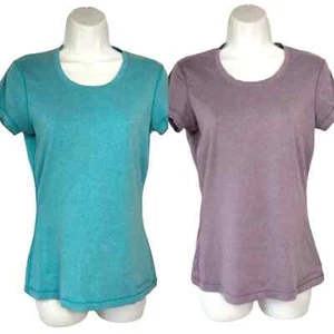Paquete de 2 torsos deportivos ajustados para mujer Under Armour púrpura y azul talla pequeña - Imagen 1 de 11
