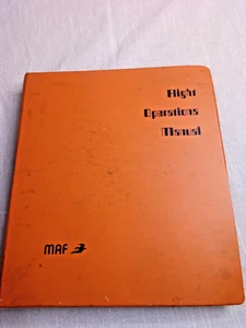 Carpeta manual de operaciones de vuelo Mission Aviation Fellowship MAF - Imagen 1 de 8