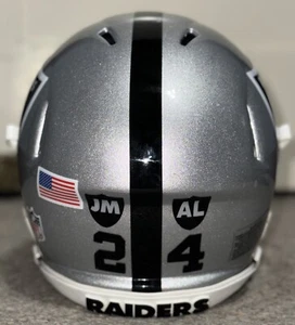 ☠️ 🏈 Las Vegas Raiders - Riddell Speed Football Helmet - Picture 1 of 20