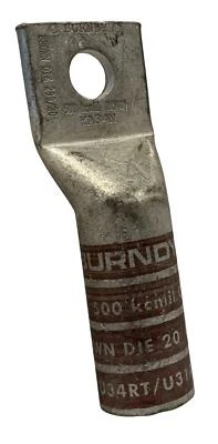 Burndy YA1C2N Compression Lug 500 kcmil 1 Hole 1/2 In Stud Long Barrel CU Tin Pl - Image 1 of 4