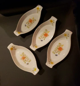 PLATOS FLORALES AUGRATIN, Juego de 4 - Imagen 1 de 5