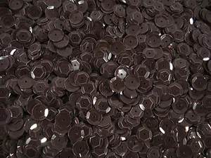 Taza Lentejuelas 8mm Marrón Oscuro Opaco 25g Borde Baile Coser - Imagen 1 de 1
