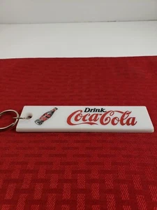 Vintage Drink Coca Cola Advertising Key Chain Very Rare Coke Bottle on Front - Picture 1 of 9