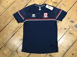 Middlesbrough Football Shirt M (38") Navy/Red Tee Training T-Shirt Errea - Picture 1 of 11