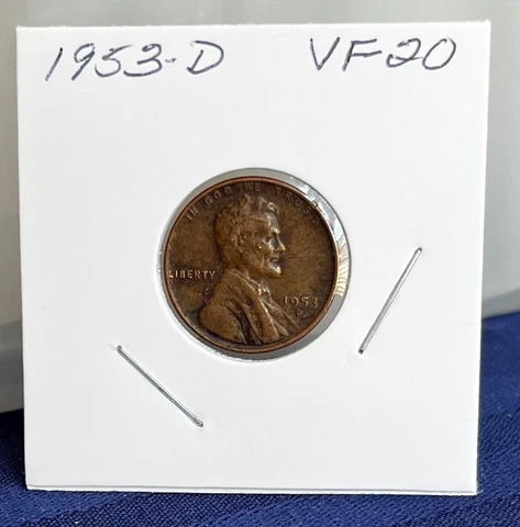 1953-D Lincoln Bronze Wheat Penny Cover