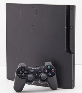 Sony PlayStation 3 PS3 Slim Black 500 TESTED WORKING FAST SHIPPING - Imagen 1 de 11