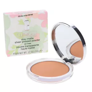 CLINIQUE Stay-Matte Sheer Pressed Powder 03 Beige 0.27 oz - Picture 1 of 8