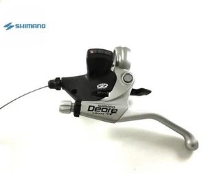 SHIMANO ST-M510 DEORE Only Left 3 Speed Japan 22.2mm Silver Free Shipping - Picture 1 of 3