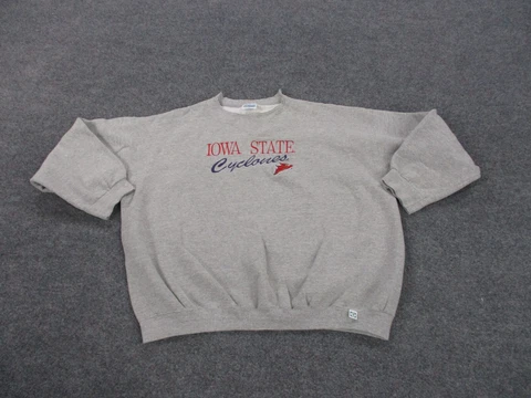 Vintage Iowa State Cyclones Sweatshirt Adult XXL Gray Pullover Logo Casual Mens Cover
