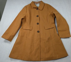Allegra K - Women's - Pea Coat - Single Breasted - Color: Light Brown - Size XL - Picture 1 of 18