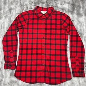 Filson Shirt Womens Medium Red Plaid Alaskan Guide Heavy Flannel Lumberjack - Picture 1 of 10