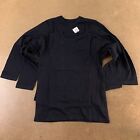 The Children’s Place Boys Small (5/6) Black Long Sleeve Layering Tee 2-Pack NWT