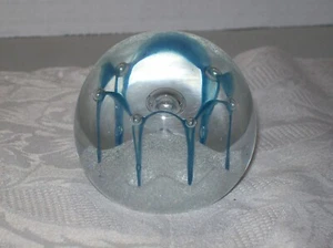CAITHNESS SCOTLAND "MAYDANCE SILVER" ART GLASS PAPERWEIGHT BY COLIN TERRIS NUMBE - Picture 1 of 3