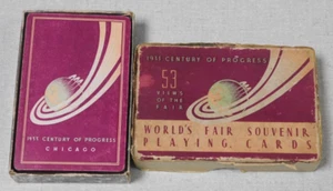 1933 Chicago World's Fair advertising playing cards - Picture 1 of 2