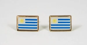 Uruguay Flag Cufflinks--South American Latin Hispanic Uruguayan - Picture 1 of 2