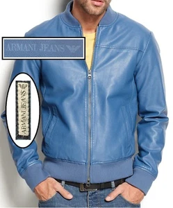NWT Armani Jeans Eco Faux-Leather Jacket Size S - Picture 1 of 34