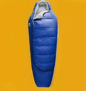 The North Face ECO Trail Down 20 Sleeping Bag TNF Blue Tin Grey Reg. Right Hand - Picture 1 of 8