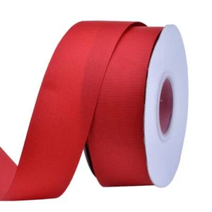 Red Grosgrain Ribbon 1.5 Inch 25 Yards for Gift Wrap Wreaths Wedding - Picture 1 of 7