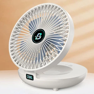 Foldable Air Cooler Ultra Quiet Handy Fan Wireless Fan for Home Office Dormitory - Picture 1 of 30