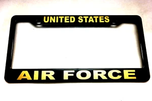 Military License Plate FRAME, UNITED STATES/AIR FORCE-- ABS-#841122G - Picture 1 of 1