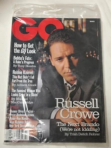 GQ Magazine Brand New Still In Bag - March 1999 - Russell Crowe Cover - Picture 1 of 2