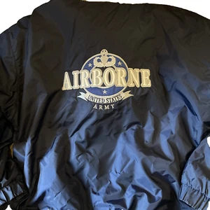 Oarsman 913 US Army Airborne blue vintage Jacket Size medium Adult Combat Jump - Picture 1 of 11
