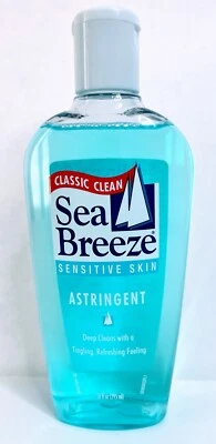 Sea Breeze 经典清洁原装收敛剂敏感肌肤,10 液量盎司 — 第 1/2 张图片