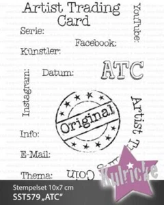 Kulricke Stempelset "ATC" Clear Stamp Motiv-Stempel - Bild 1 von 1