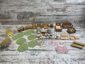 Vtg Lot Maple Town Sylvanian Families Calico Critters Figures Rabbit Panda + - Picture 1 of 11