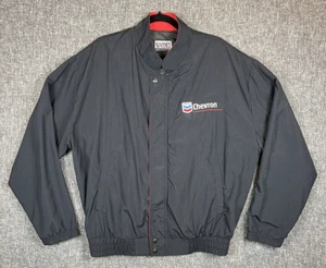 Chevron Windbreaker Jacket Vantage Club Collection Tag Made In USA Snap VTG - Picture 1 of 12