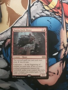 MTG - RAGING BATTLE MOUSE - Wilds of Eldraine (R) - Picture 1 of 2