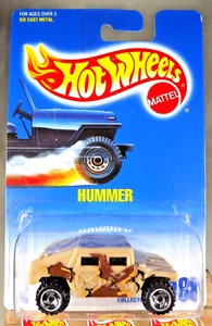 1991 Hot Wheels Blue/White Card #188 HUMMER Brown w/Chrome SB Spoke -Variant - Picture 1 of 5