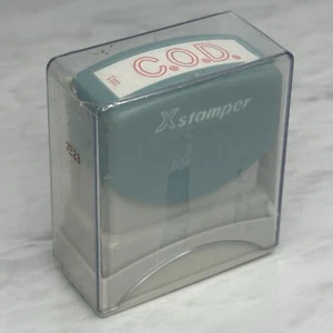 X-Stamper C.O.D Red Self-Inking Red Stamp 1011 Pre-Inked Refillable BRAND NEW - Picture 1 of 6