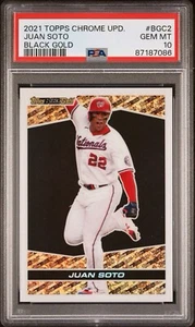 2021 Topps Chrome Update Series - Target Topps Black Gold #BGC-2 Juan Soto - Bild 1 von 2