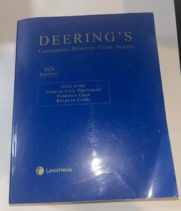 Deering’s California Desktop Code Series 2024 Edition Civil Practice Code NEW - Imagen 1 de 6