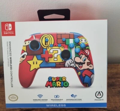 Brand New Nintendo Switch Mario Wireless Controller PowerA Enhanced Nintendo  - Image 1 of 4