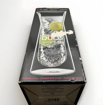 Luigi Bormioli Duos Thermo Wall Clear Glass Pitcher 32oz New In Box Hot Cold - Image 1 of 4