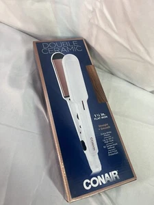 New in Package Conair 1 1/2" Double Ceramic Flat Iron  - Imagen 1 de 4