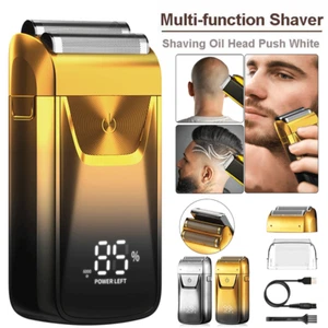 New 2 in 1 Electric Shaver Portable Men’S Razor Beard Trimmer USB Rechargeable - Picture 1 of 26