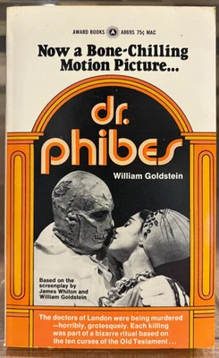 Dr. Phibes, movie tie-in, William Goldstein, pb, 1971, 1st Printing - BRAND NEW! Foto 1 de 4